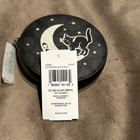 NWT Coach Coin Case With Cat - Picture 5 of 6